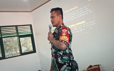 Siswa Kelas 8 dan 9 MTsN 5 Kulon Progo Dapatkan Materi Bela Negara