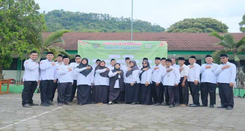MTsN 5 Kulon Progo Laksanakan Penandatanganan Pakta Integritas untuk Penguatan Zona Integritas