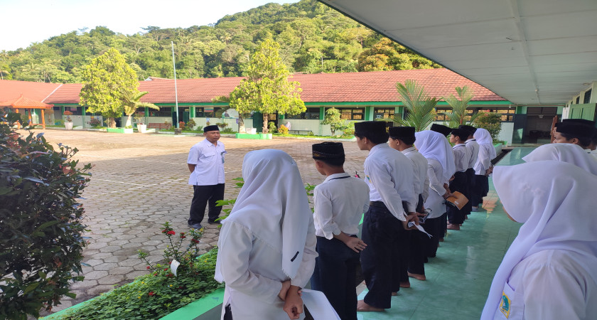 Waka Kesiswaan Beri Pengarahan dan Motivasi Jelang PP TKA–TKAD Tahap 1 MTsN 5 Kulon Progo