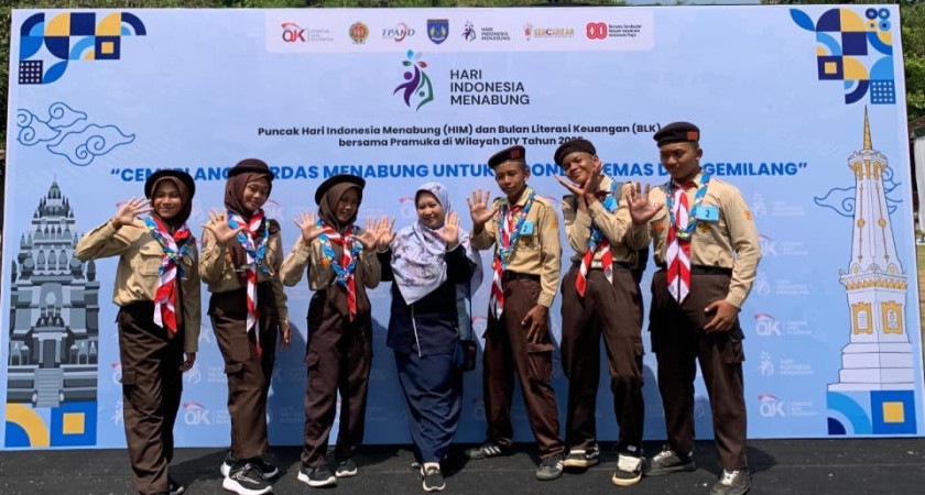 9 Siswa MTs N 5 Kulon Progo Ikuti Lomba Amazing Race dan Jingle Dance di Candi Banyunibo
