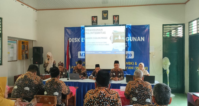 Matangkan Persiapan Penilaian, MTsN 5 Kulon Progo Terima Pendampingan ZI dari Kankemenag