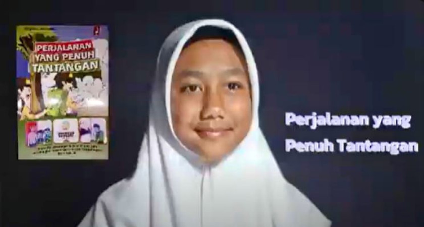 Aprilia Sekar, Siswi MTsN 5 Kulon Progo Ulas Buku Lewat Video Kreatif