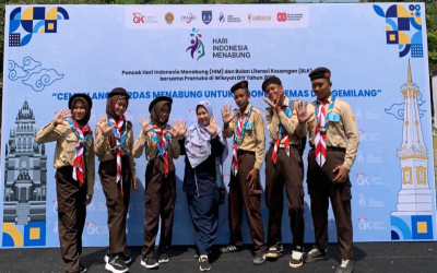 9 Siswa MTs N 5 Kulon Progo Ikuti Lomba Amazing Race dan Jingle Dance di Candi Banyunibo