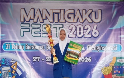 Taklukkan Soal Sulit, Siswi MTsN 5 Kulon Progo Sabet Juara 2 Olimpiade Matematika di Mantigaku Fest 2026