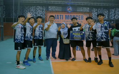 Tim Voli Putra MTsN 5 Kulon Progo Amankan Juara 4