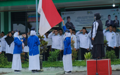 Upacara HAB ke-80 MTsN 5 Kulon Progo Berlangsung Khidmat