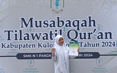 Zaskia Salsabila Siswa MTs N 5 Kulon Progo Raih Prestasi di MTQ Cabang MSQ